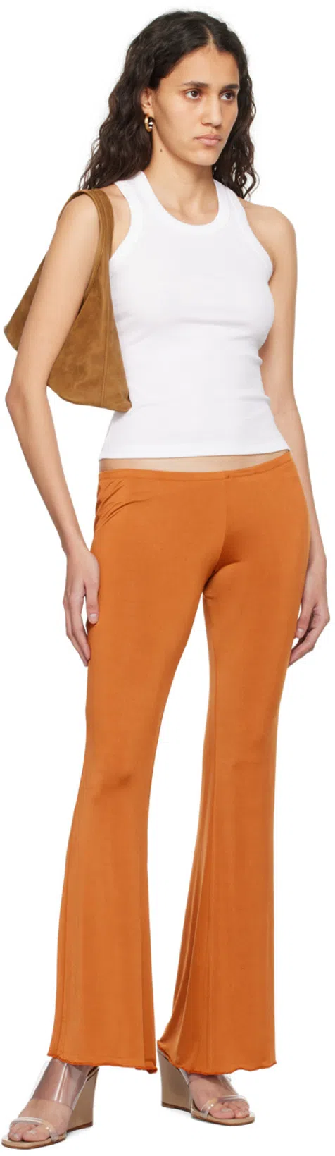 GIMAGUAS Pantalone Olimpia In Poliestere Stretch Bronzo Donna In Orange