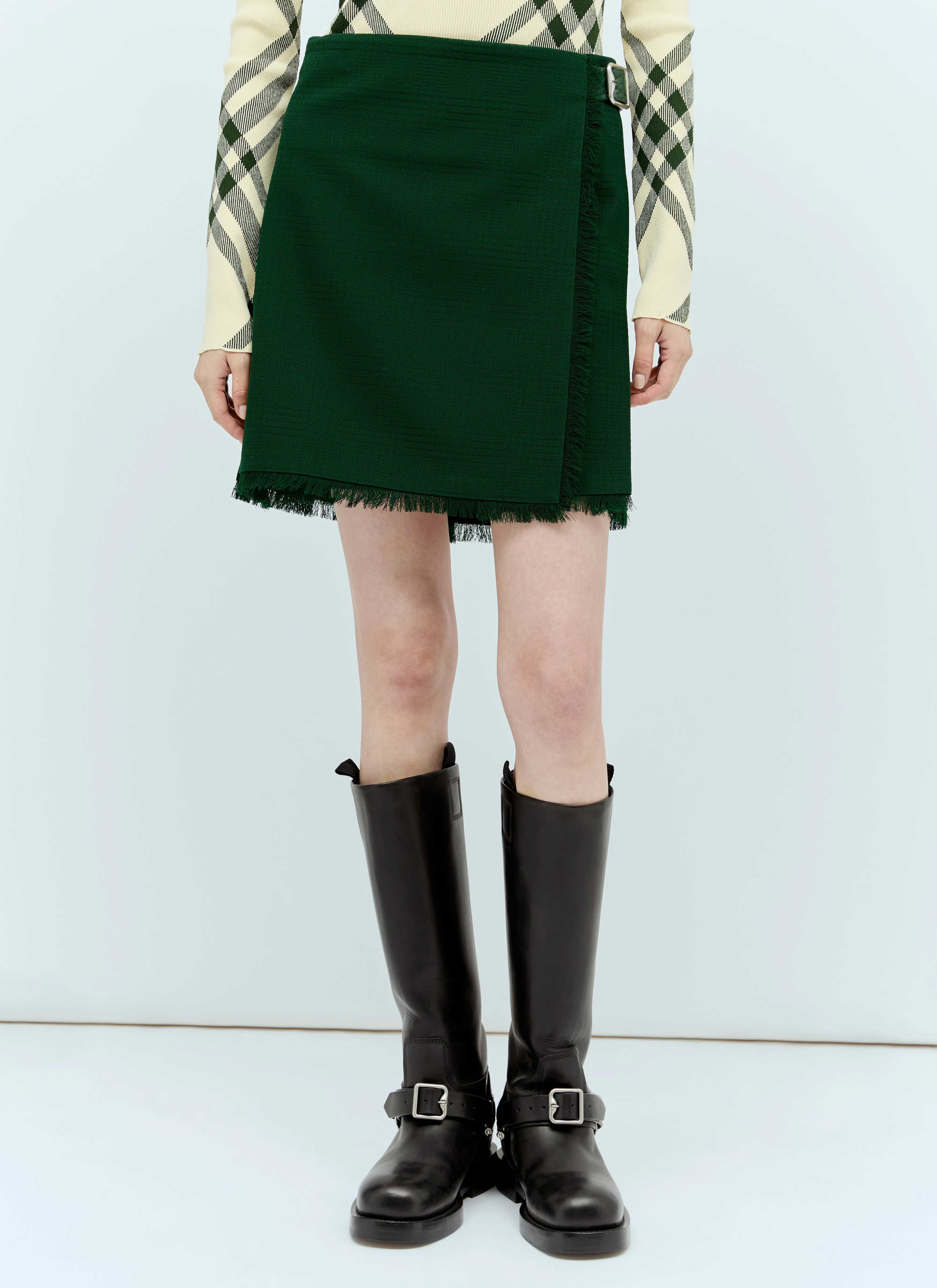 BURBERRY Sadlle High Boots In Black