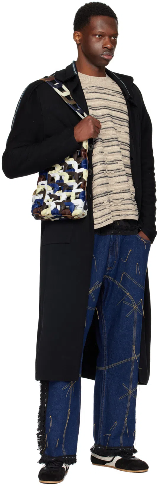 SC103 Multicolor Medium Links Tote In Quill