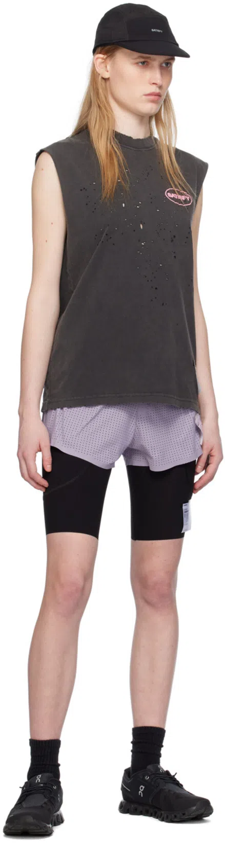 ON Breathable Mesh Sneakers With Distinctive Segmented Sole In Black