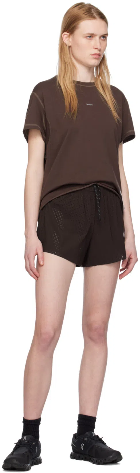 ON Breathable Mesh Sneakers With Distinctive Segmented Sole In Black