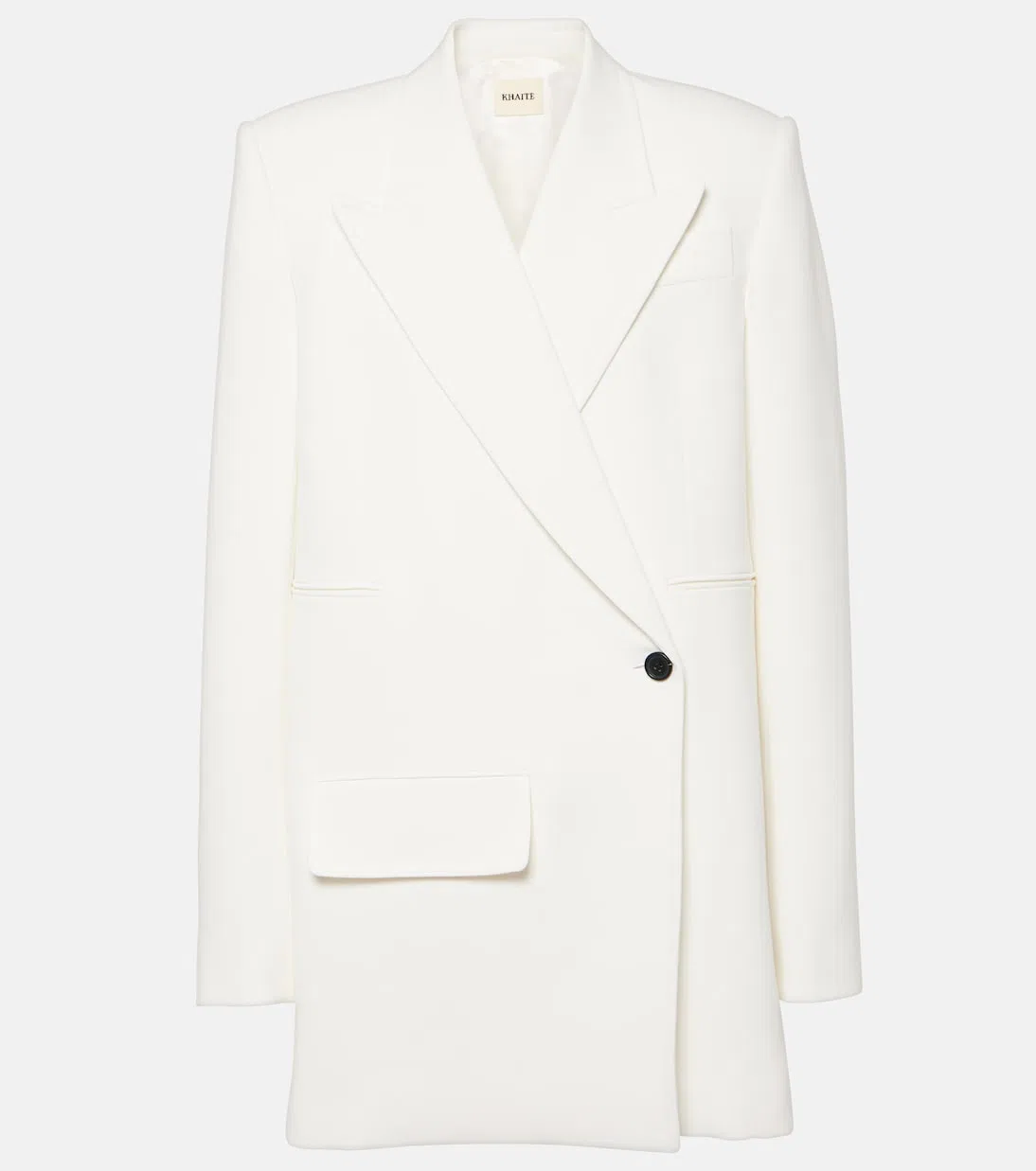 KHAITE River Crinkled-leather Slingback Pumps In White