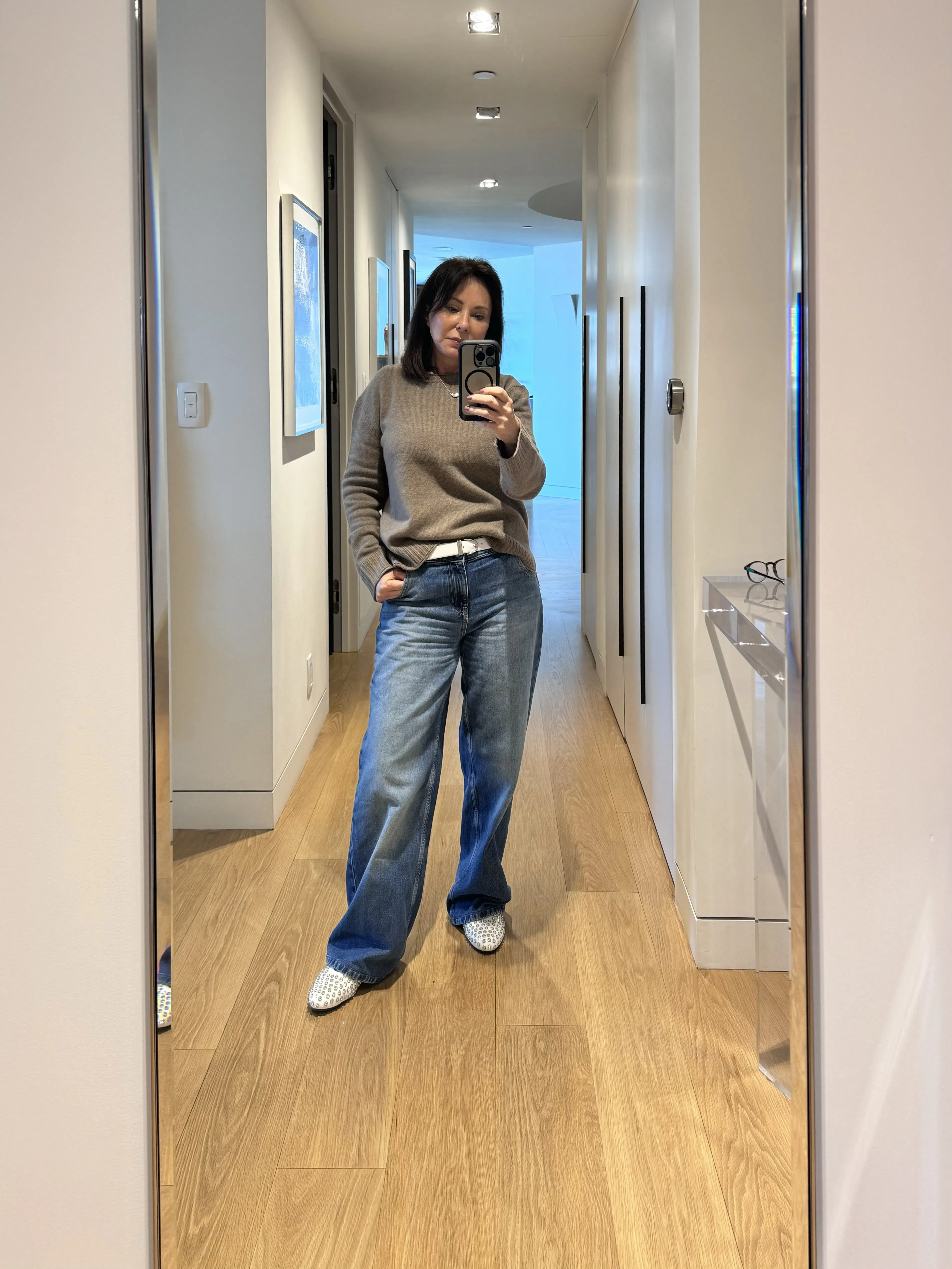 AGOLDE Baggy Tapered Fusion Wash Ratio Jeans Bag In Blue