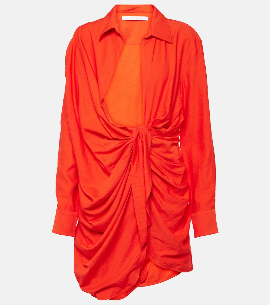 JACQUEMUS Hemdblusenkleid La Robe Bahia In Orange