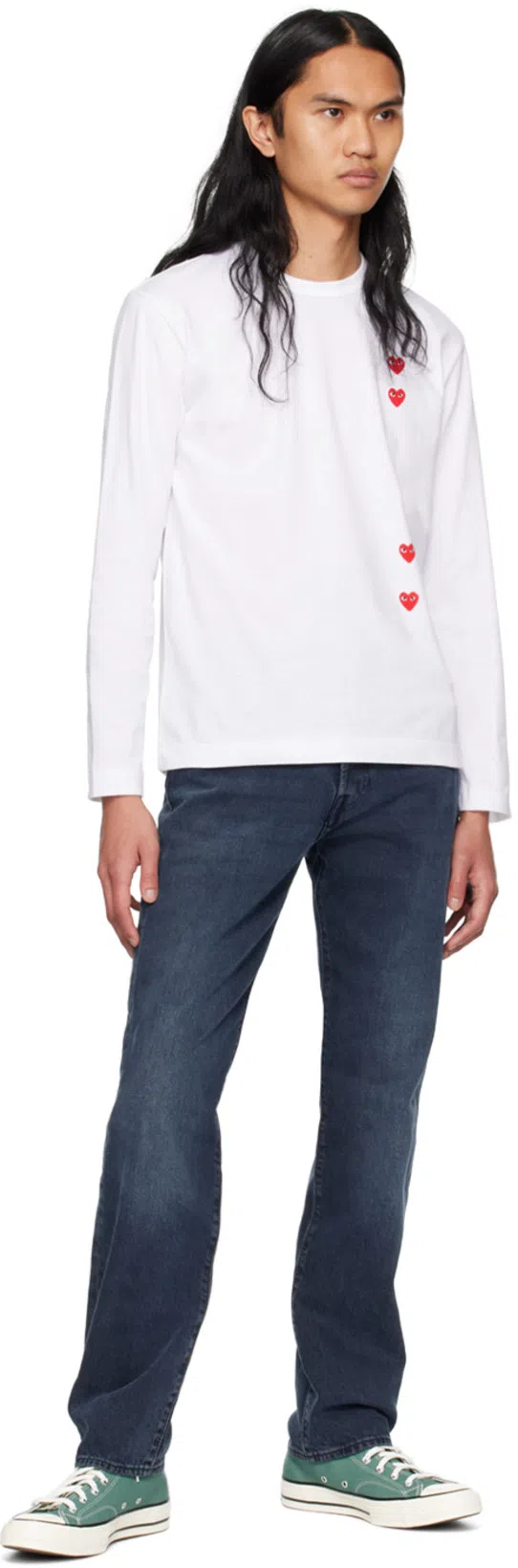 LEVI'S 501 Straight-leg Jeans In Light-wash Cotton In Blue