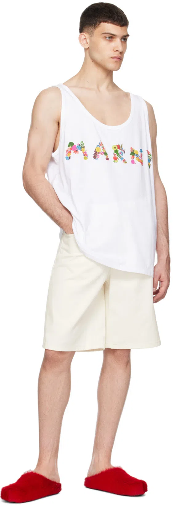 MARNI Bermuda Shorts In Lily White