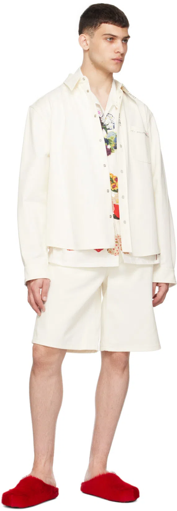 MARNI Bermuda Shorts In Lily White
