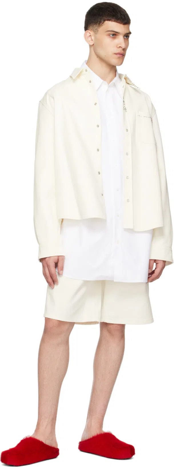 MARNI Bermuda Shorts In Lily White