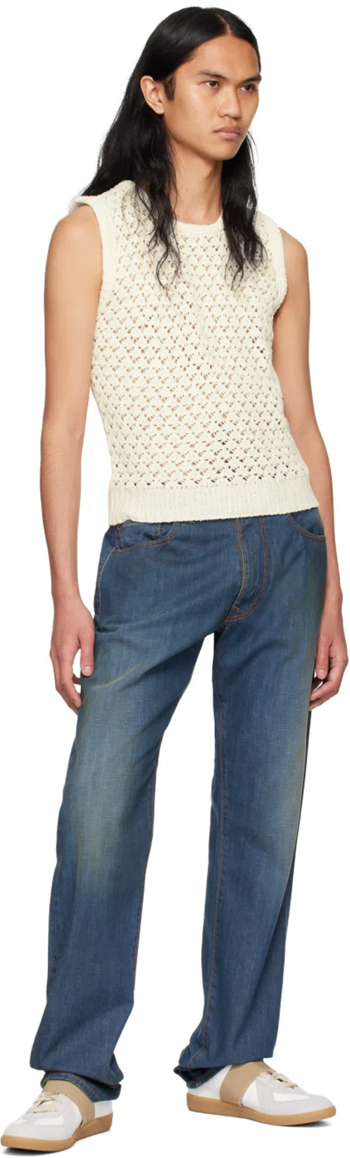 MAISON MARGIELA Replica Elastic Band Sneaker In White