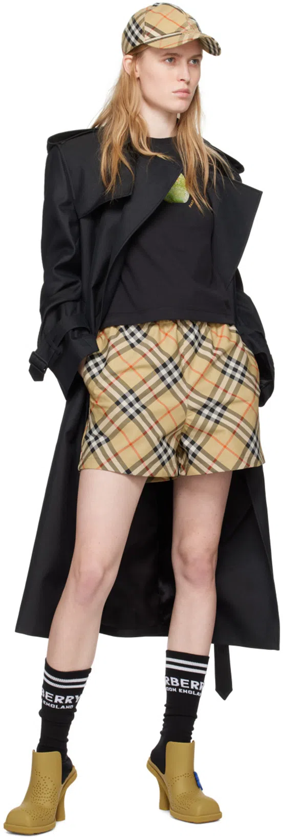 BURBERRY Sand Beige Shorts In Sand Ip Check