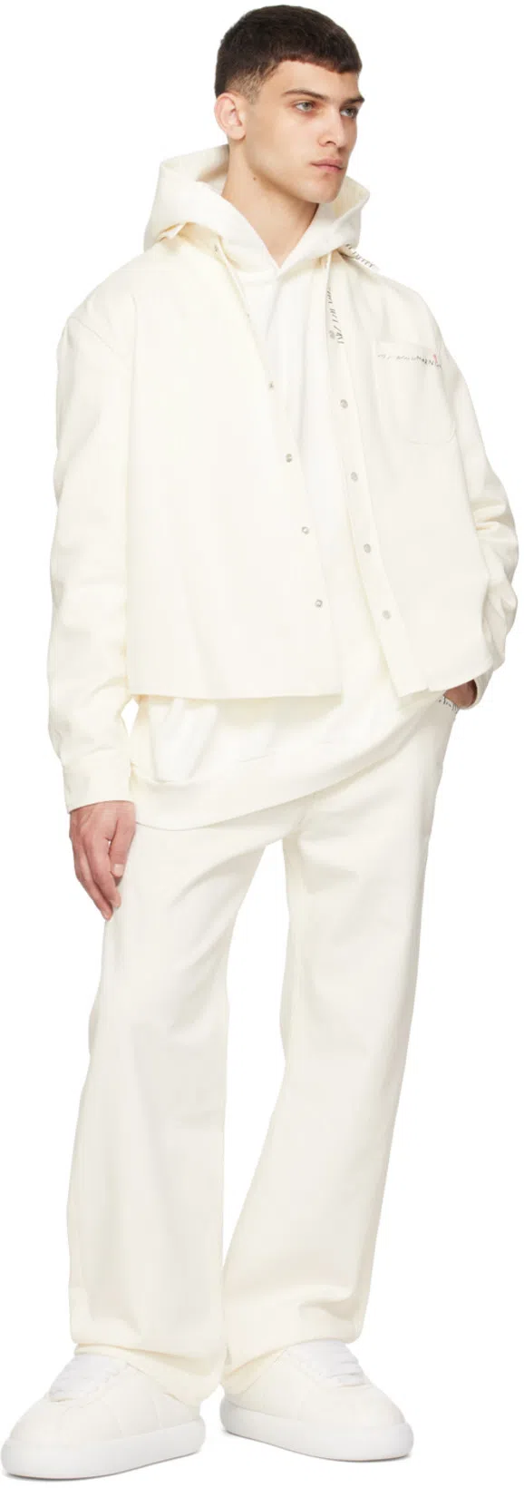 MARNI Minimalist White Leather Sneakers With Cushioned Sole