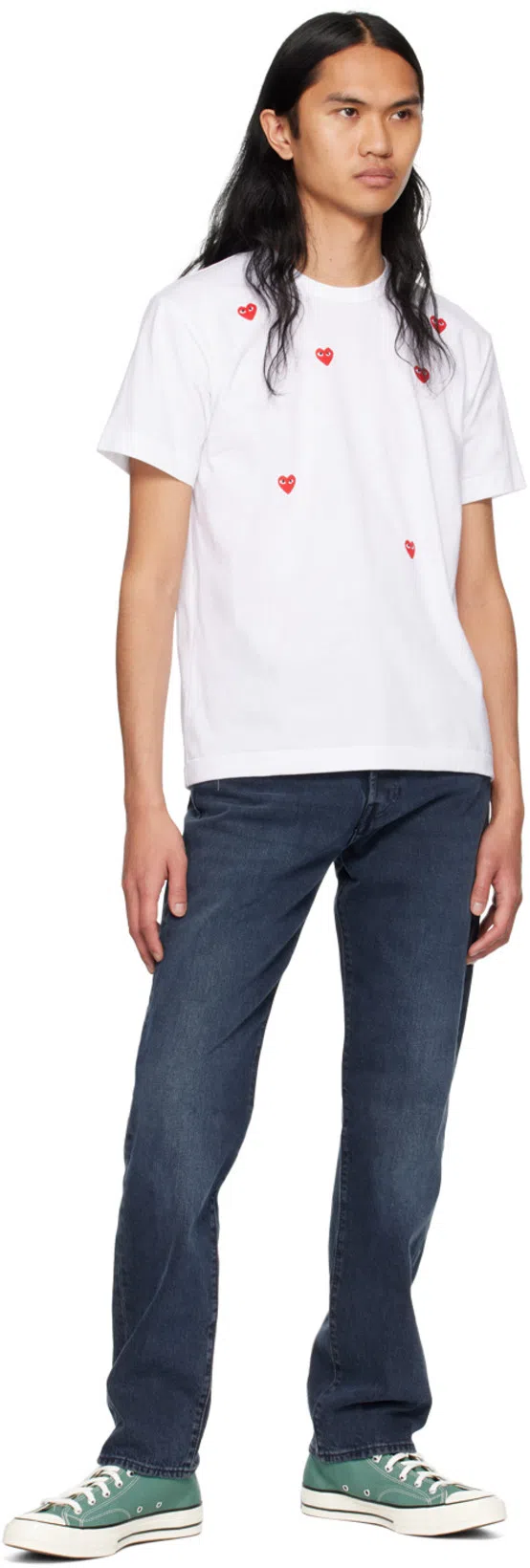 LEVI'S 501 Straight-leg Jeans In Light-wash Cotton In Blue