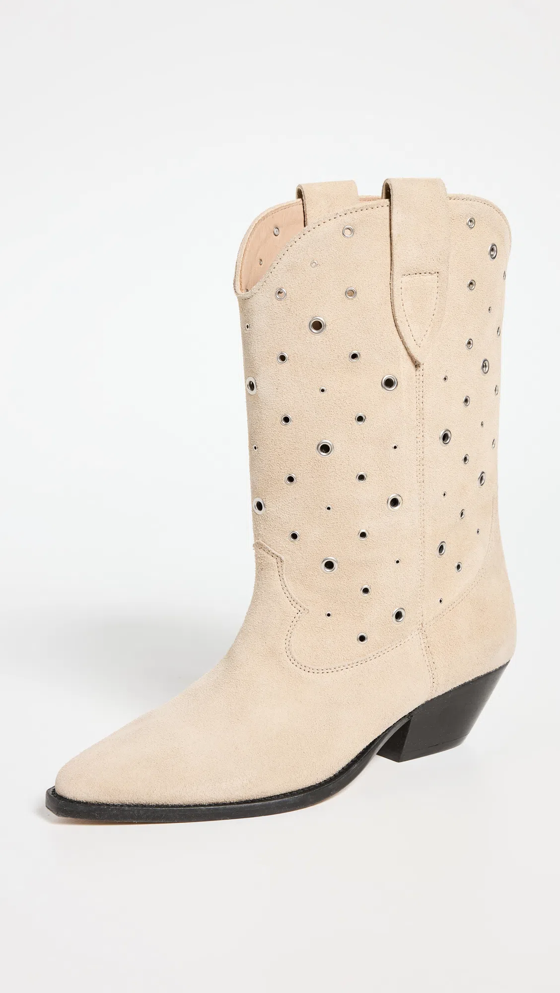 ISABEL MARANT Duerto Suede Knee-high Boots In Beige