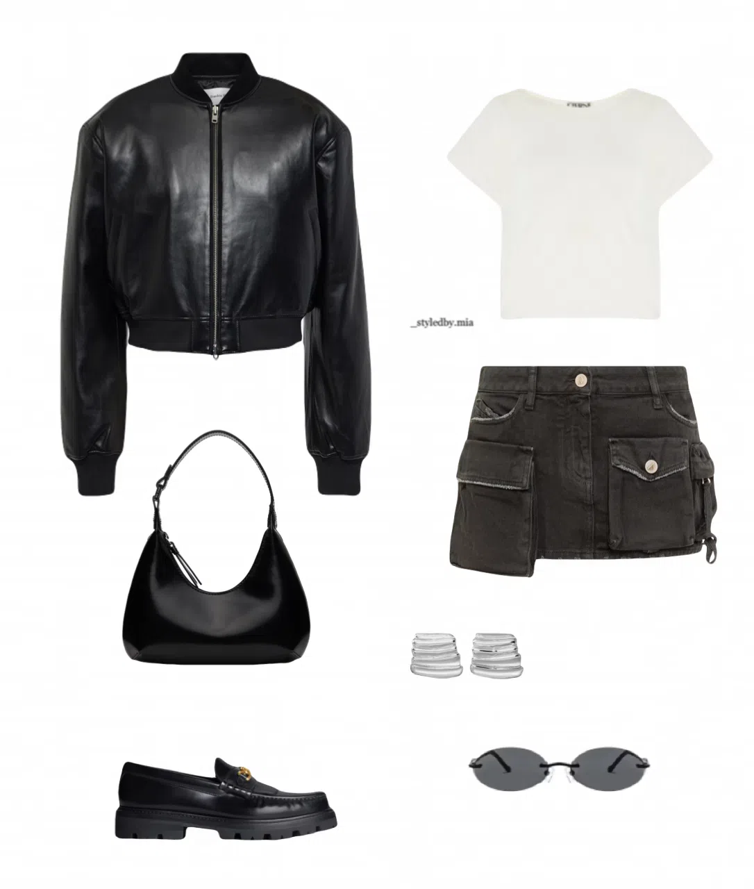 ATTICO Fay Cargo Pocket Mini Skirt In Multi