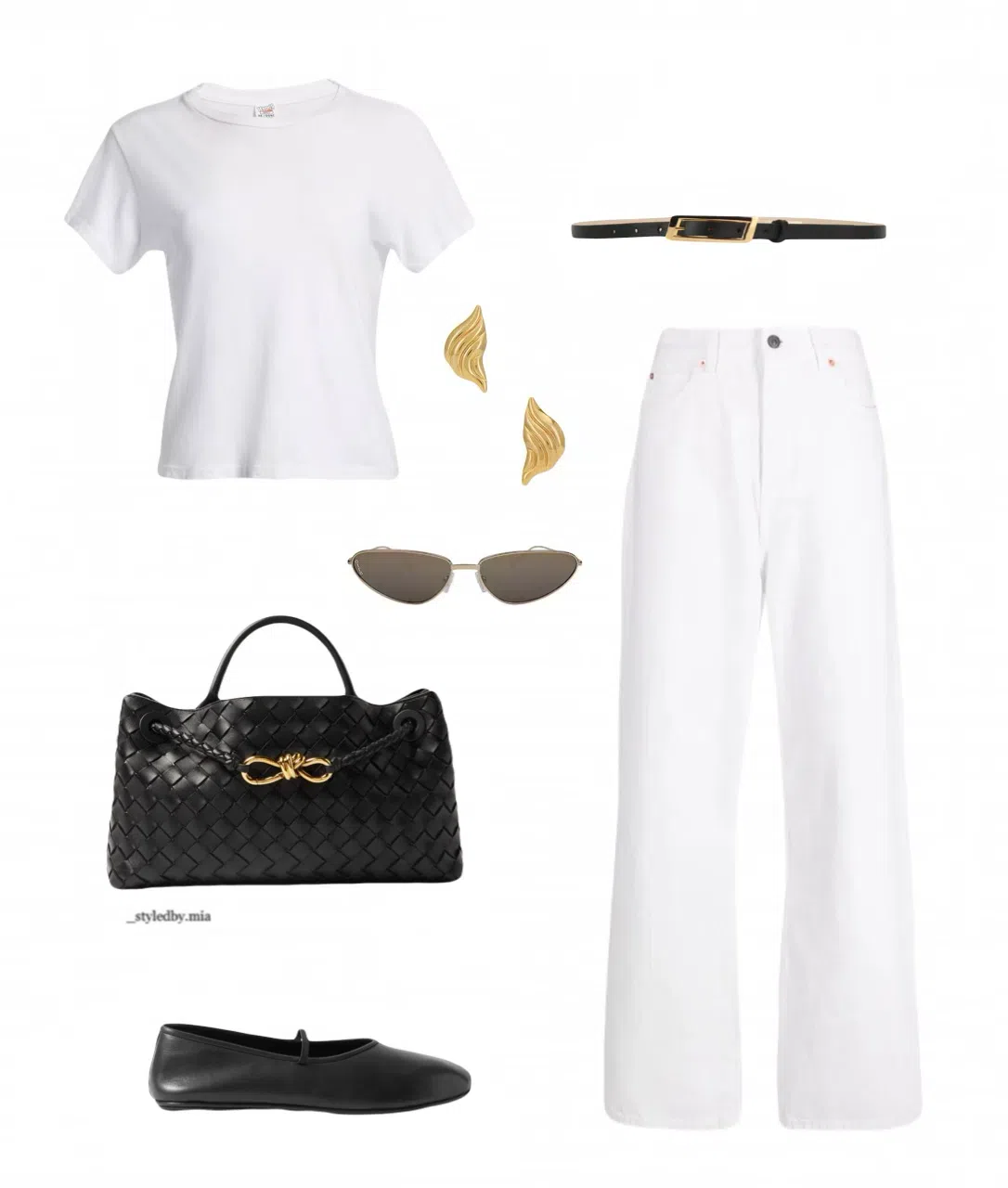 THE ROW 10mm Elastic Ballet Leather Flats In Black