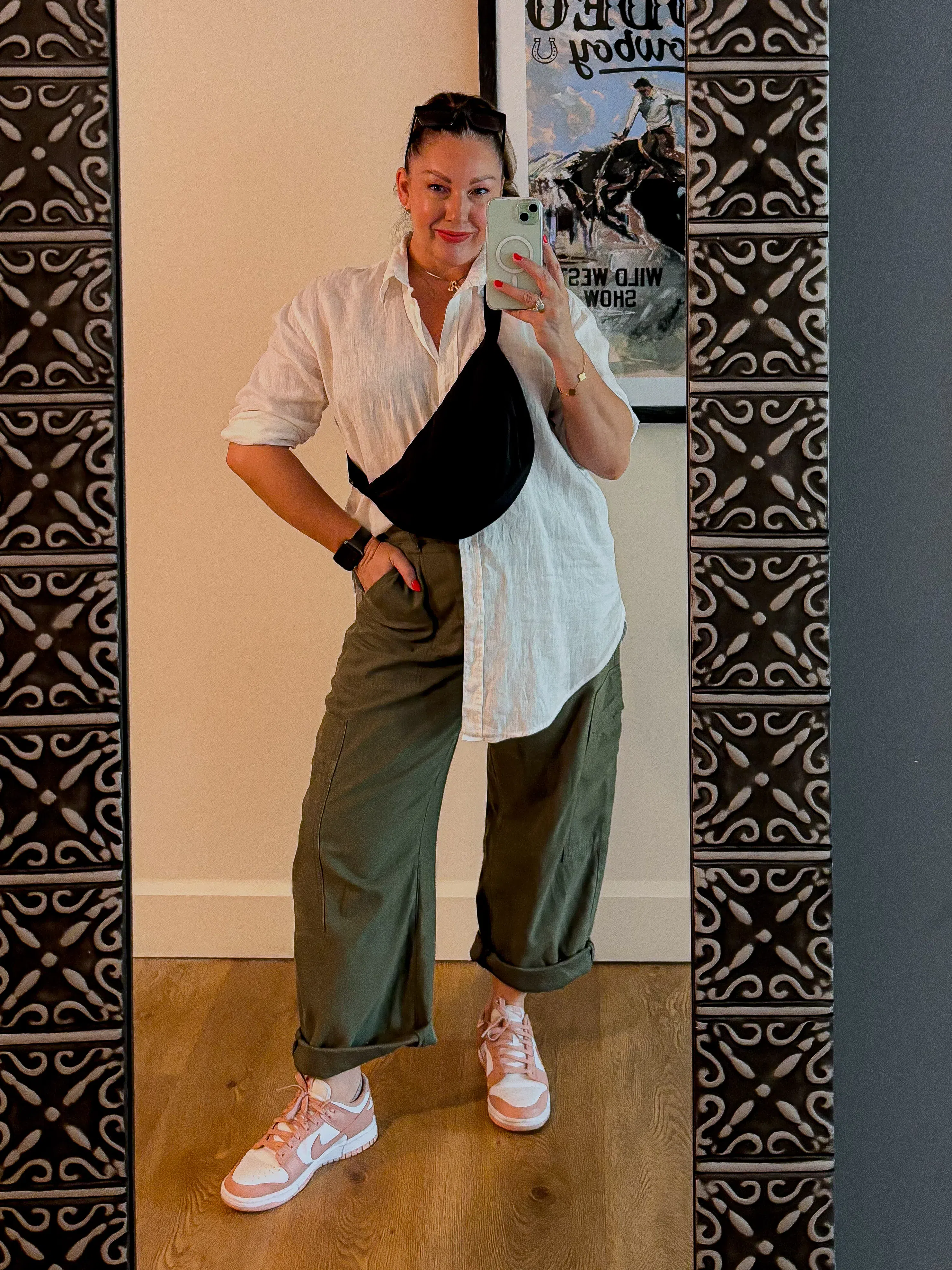 CITIZEN OF HUMANITY Marcelle Low-slung Cotton Cargo Pants In Green