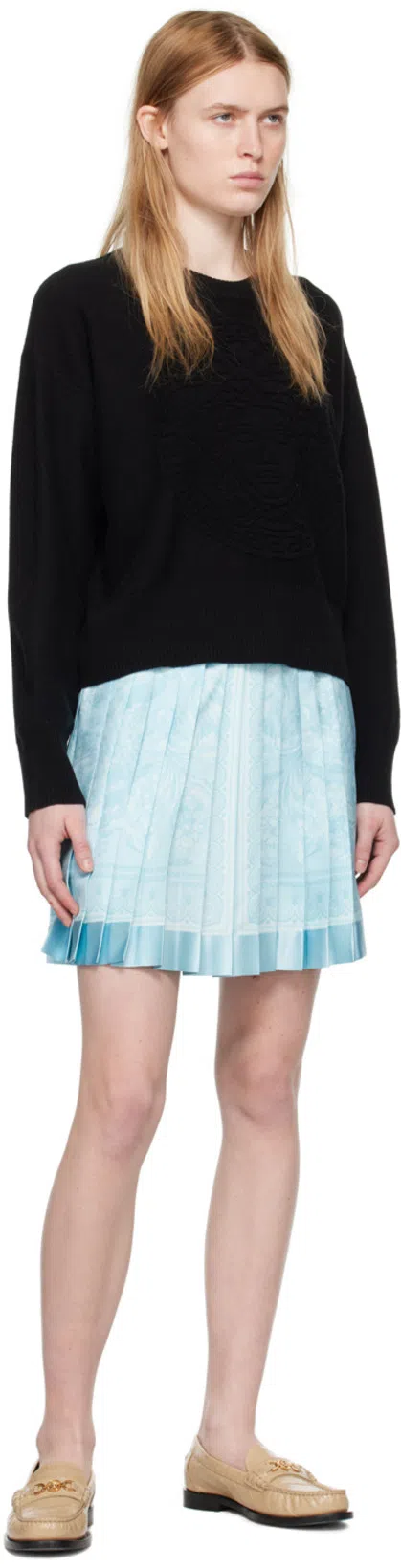 VERSACE Beige Croc-effect Medusa '95 Loafers