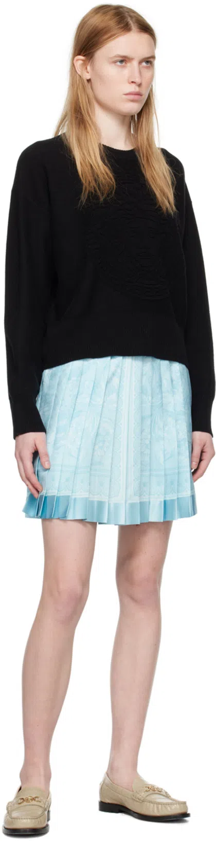 VERSACE Beige Croc-effect Medusa '95 Loafers