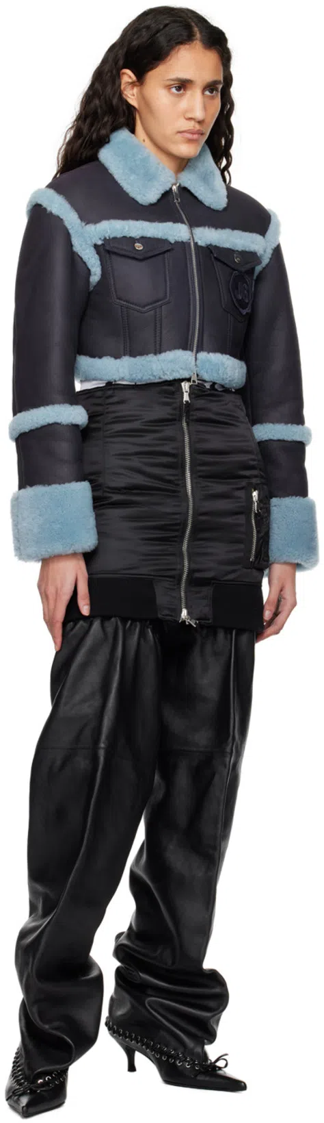 JEAN PAUL GAULTIER Black 'the Bomber' Miniskirt In 00 Black