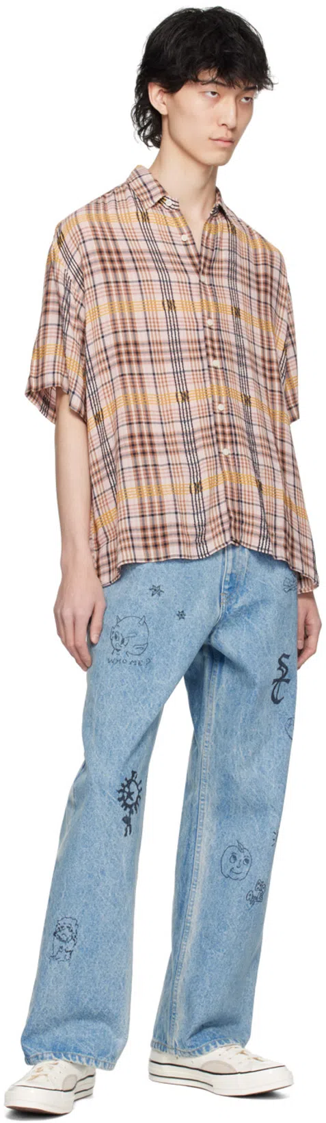 CONVERSE Logo Embroidered High Upper Board Shoes In White