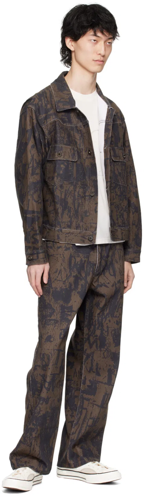 CONVERSE Logo Embroidered High Upper Board Shoes In White