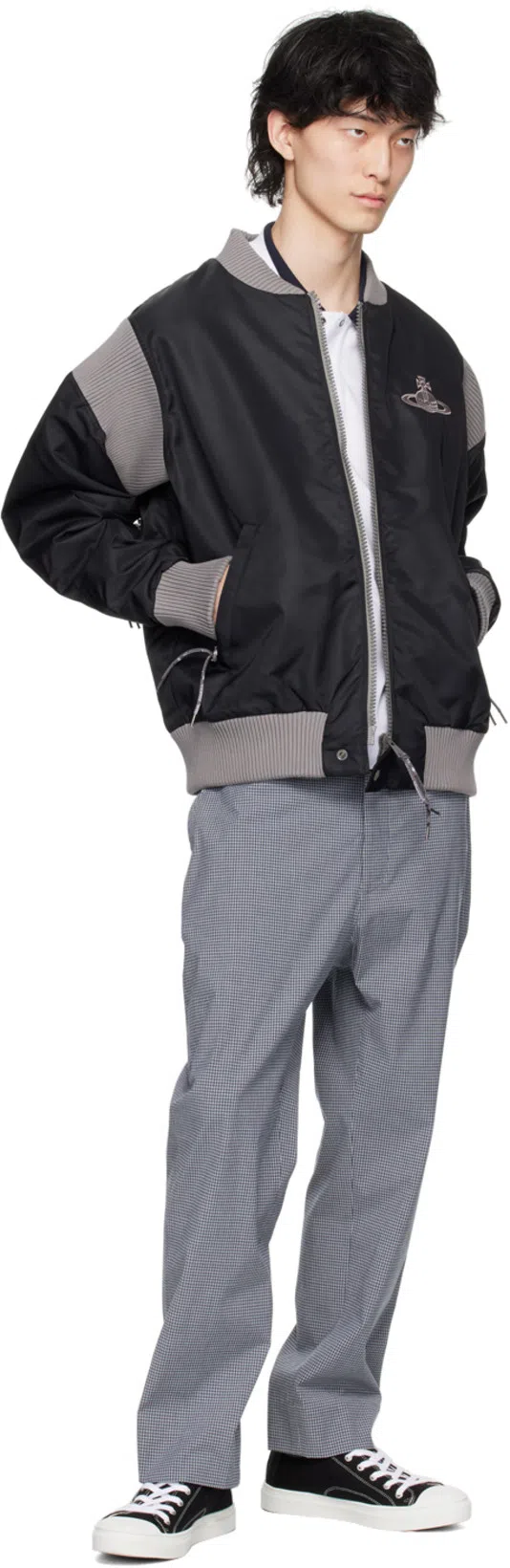 VIVIENNE WESTWOOD Low Top Canvas Plimsoll Cotton Canvas Black 11-45 Men