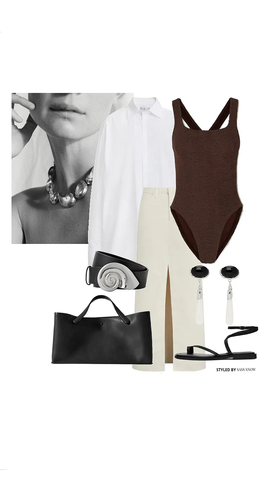 THE ROW Xl Idaho Saddle Leather Tote Bag In Black