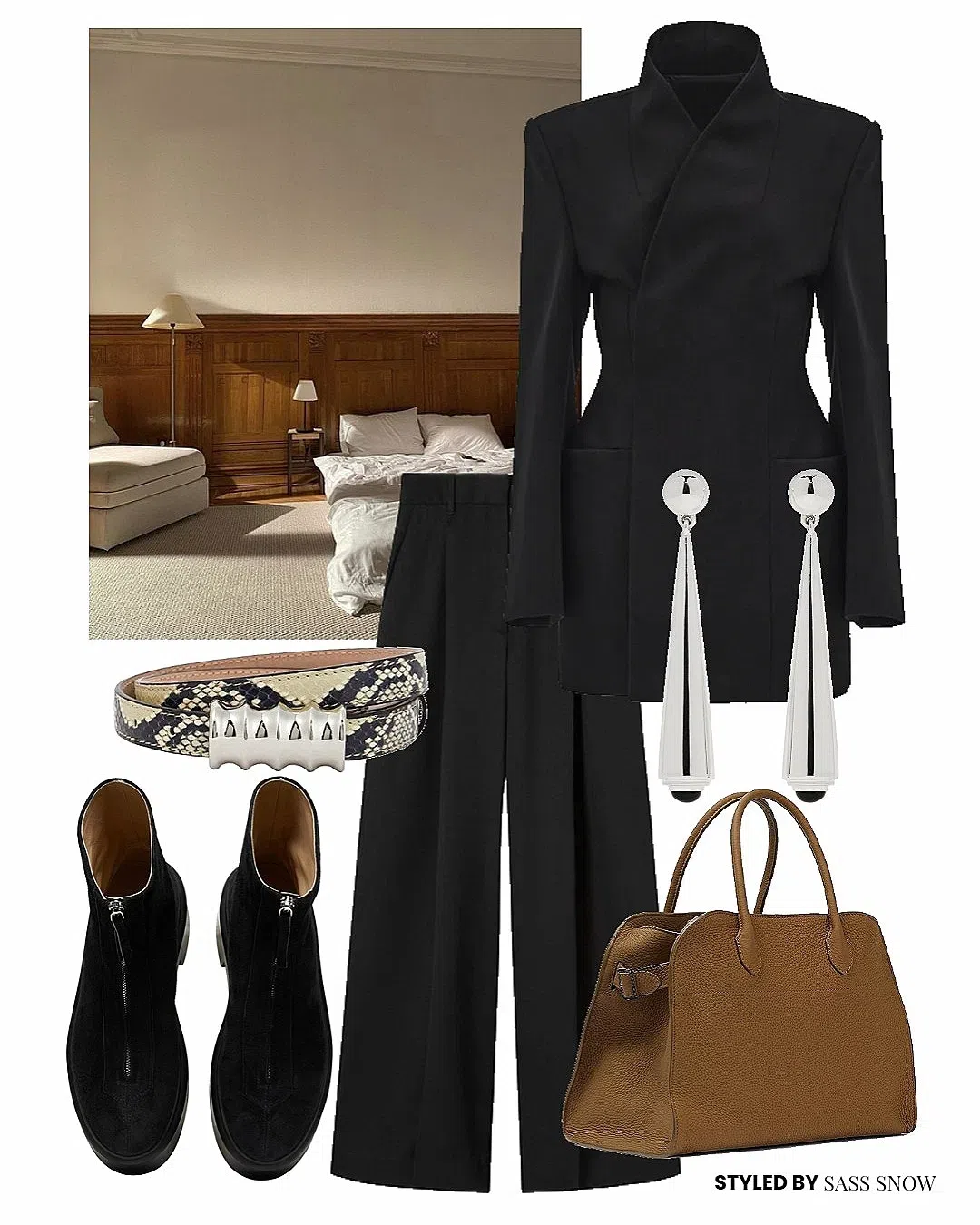 THE ROW Combat Style Platform Boots In Black