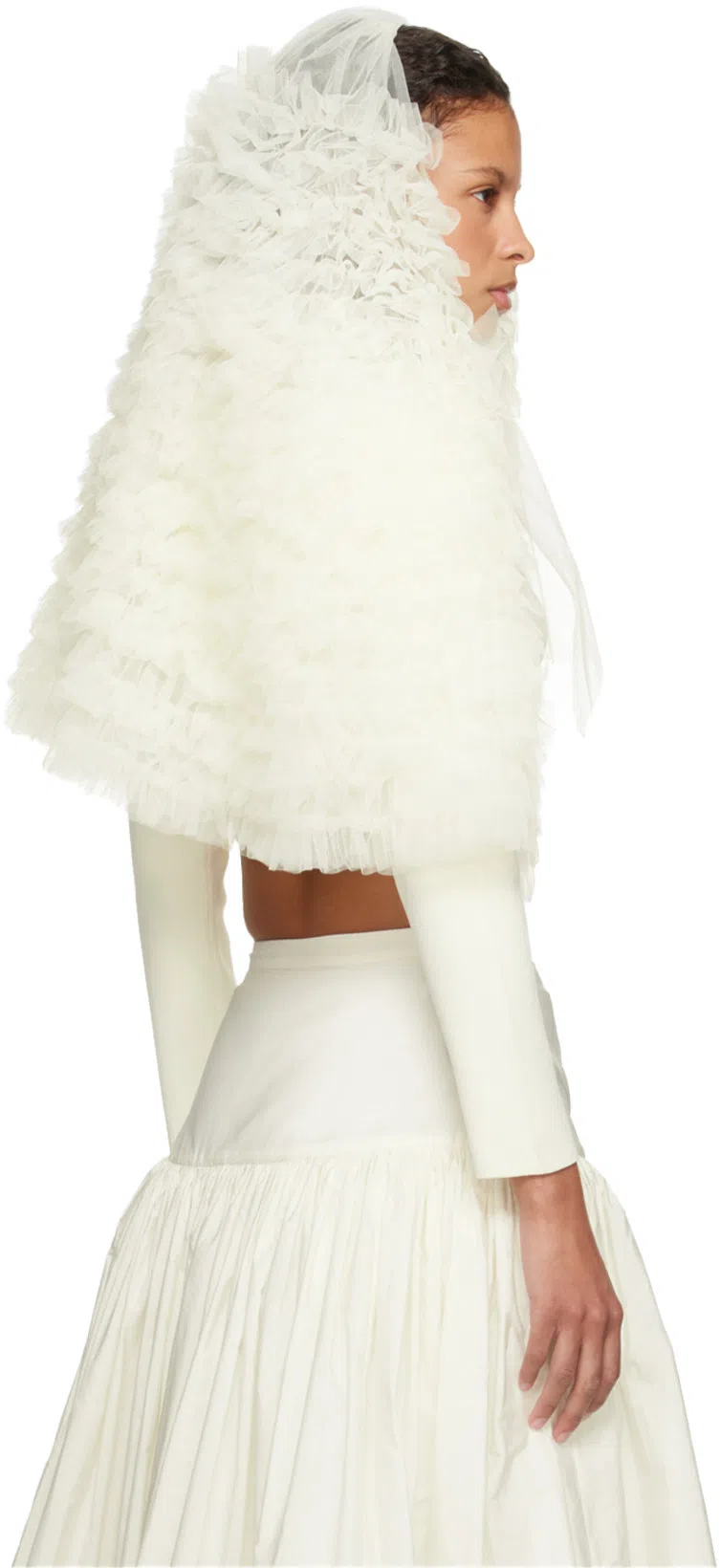 KHAITE 5mm Marcy Embroidered Mesh Ballerinas In Nude,purple