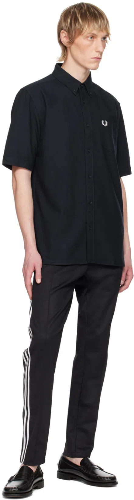 SEBAGO Black Leather Loafers In Nero Nero