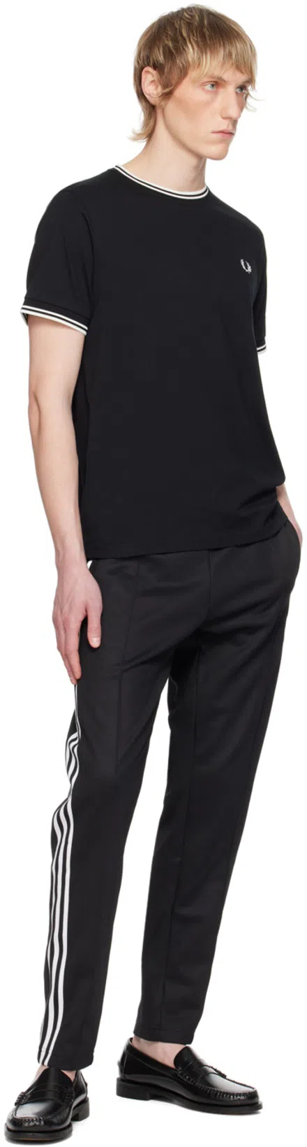 SEBAGO Black Leather Loafers In Nero Nero