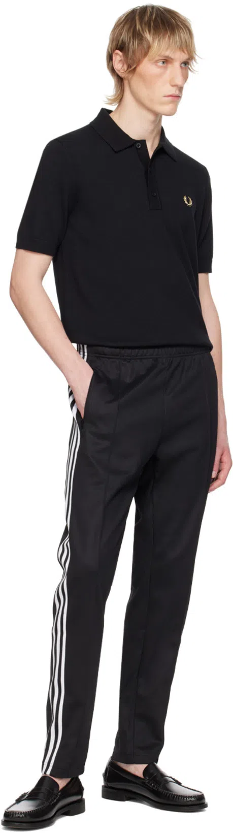 SEBAGO Black Leather Loafers In Nero Nero