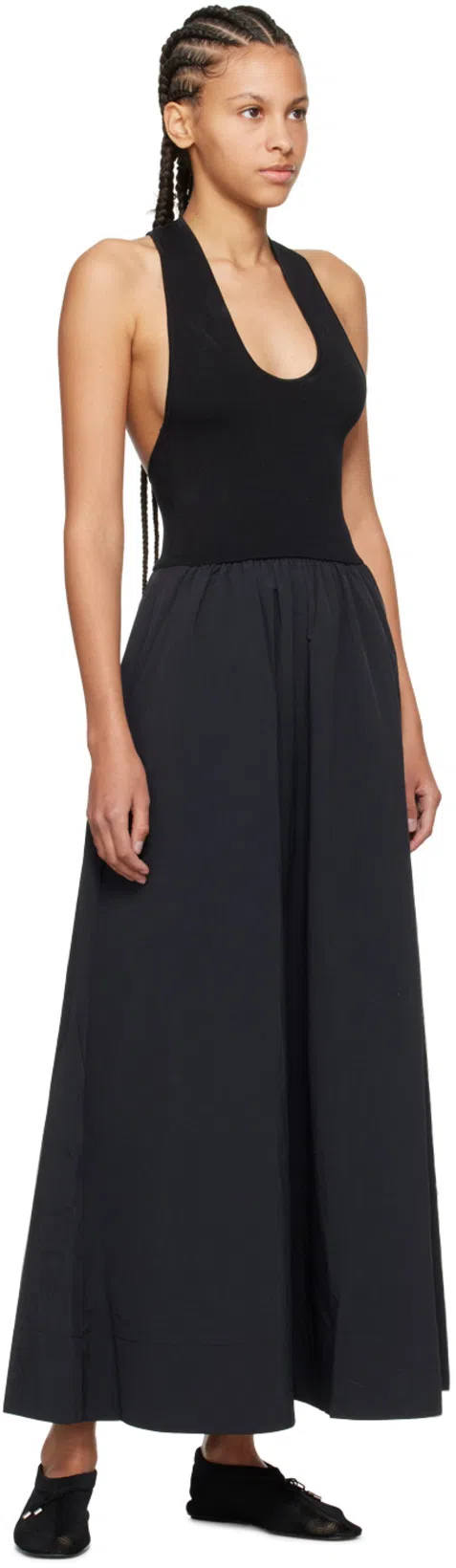 TOTÊME Toteme Knitted Ballet Flats In Black