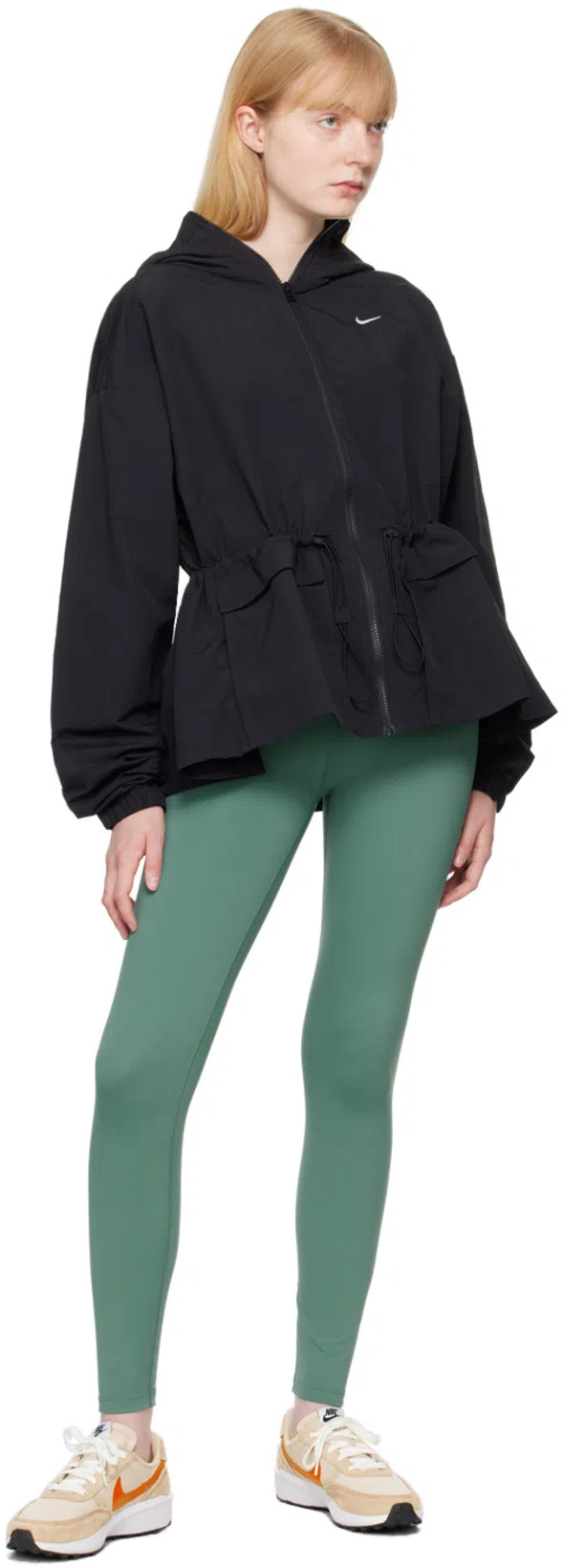 NIKE One Fitted Dri-fit Cropped Tank Top In Black