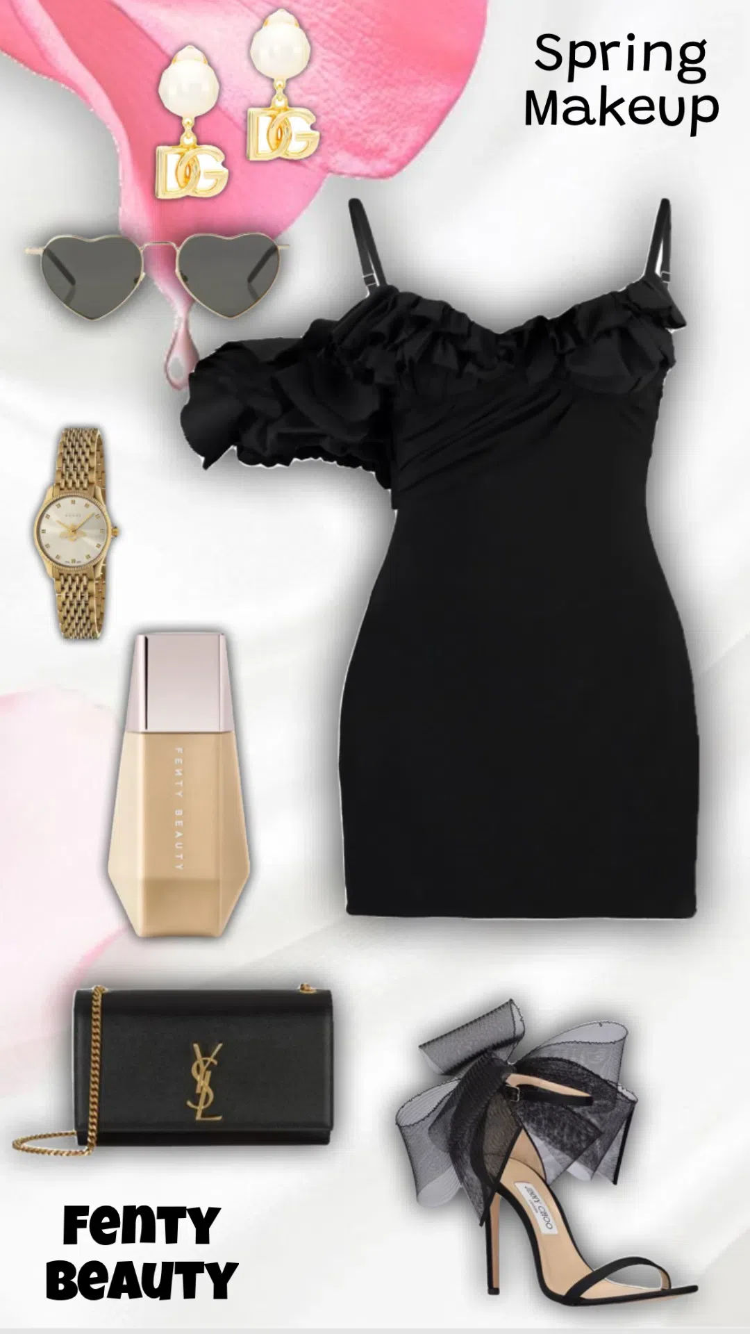 JACQUEMUS Ruffle Sleeve Detail Mini Dress In Black