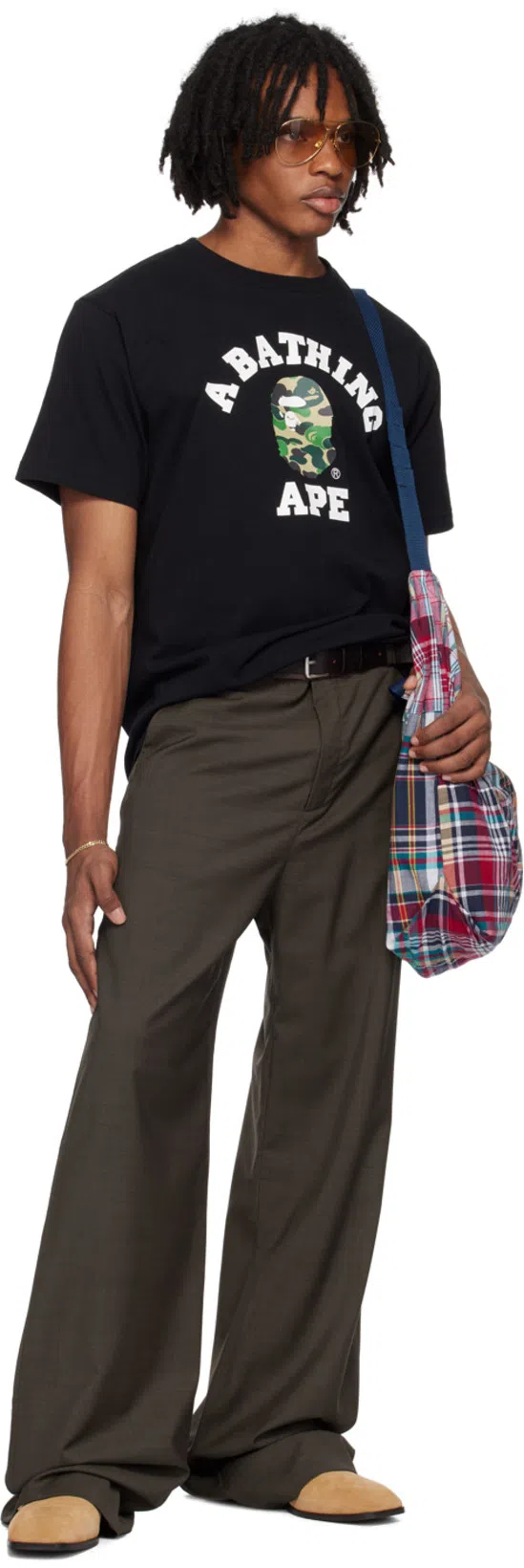 LEMAIRE Pantalone In Misto Lana Marrone Uomo In Brown