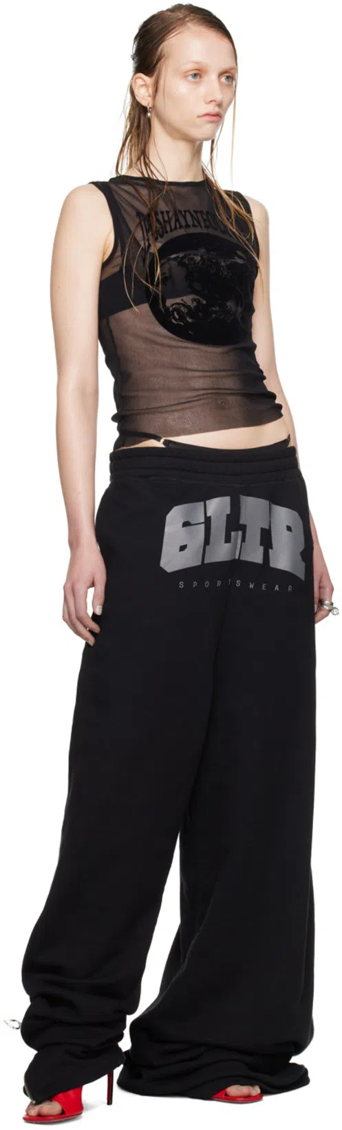 FERRAGAMO Nymphe Asymmetrical Leather Mule Sandals In Flame Red