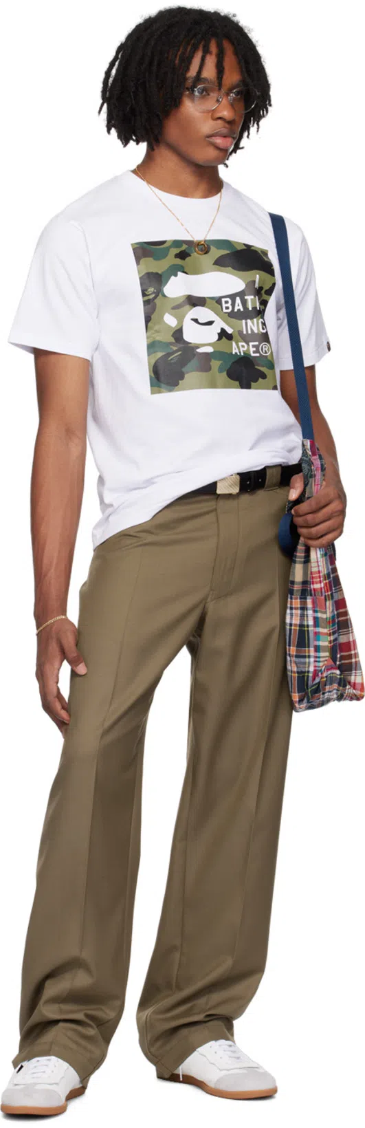 LEMAIRE Pantalone In Misto Lana Marrone Uomo In Brown