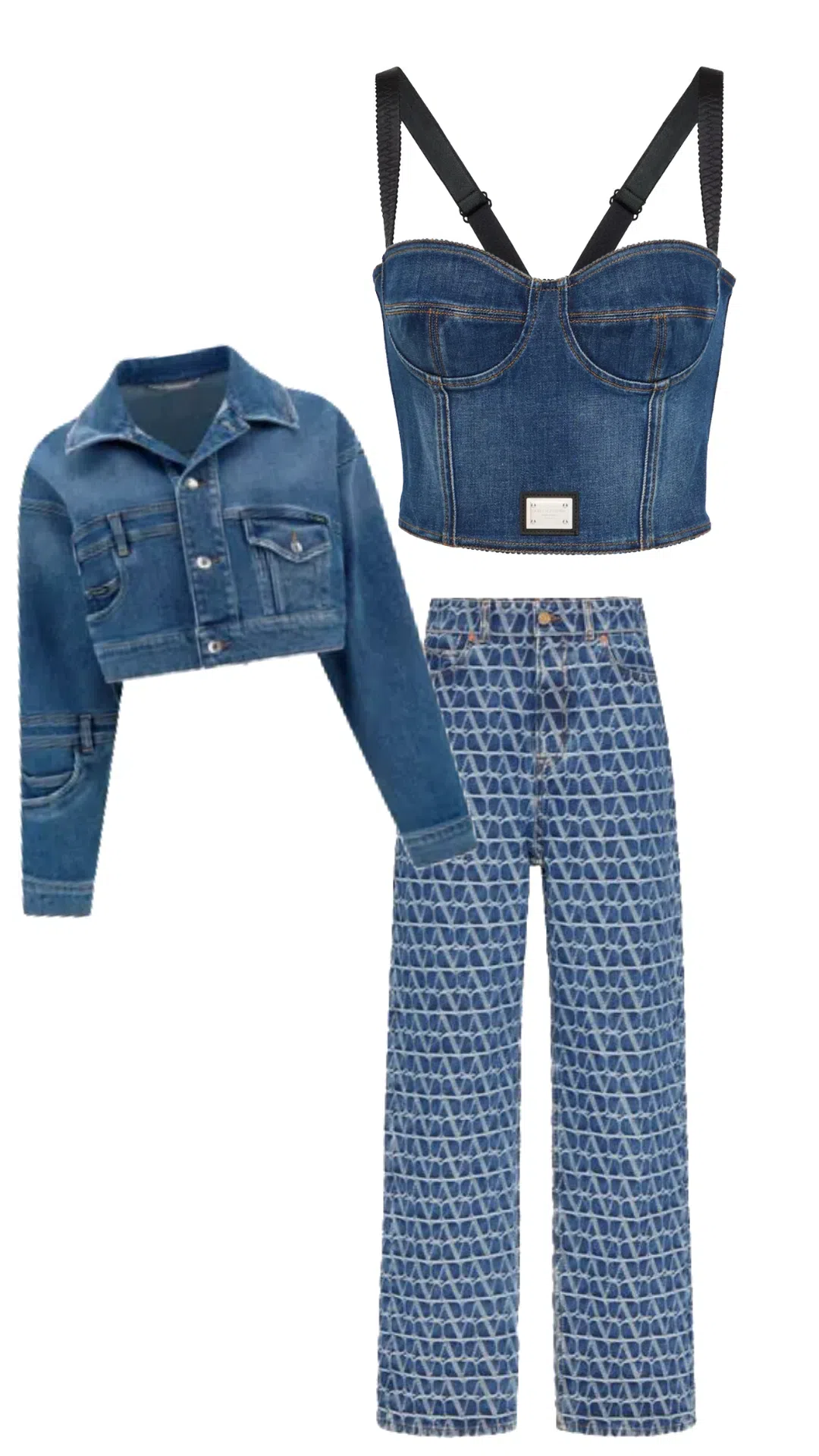 DOLCE & GABBANA Denim Jacket In Variante Abbinata