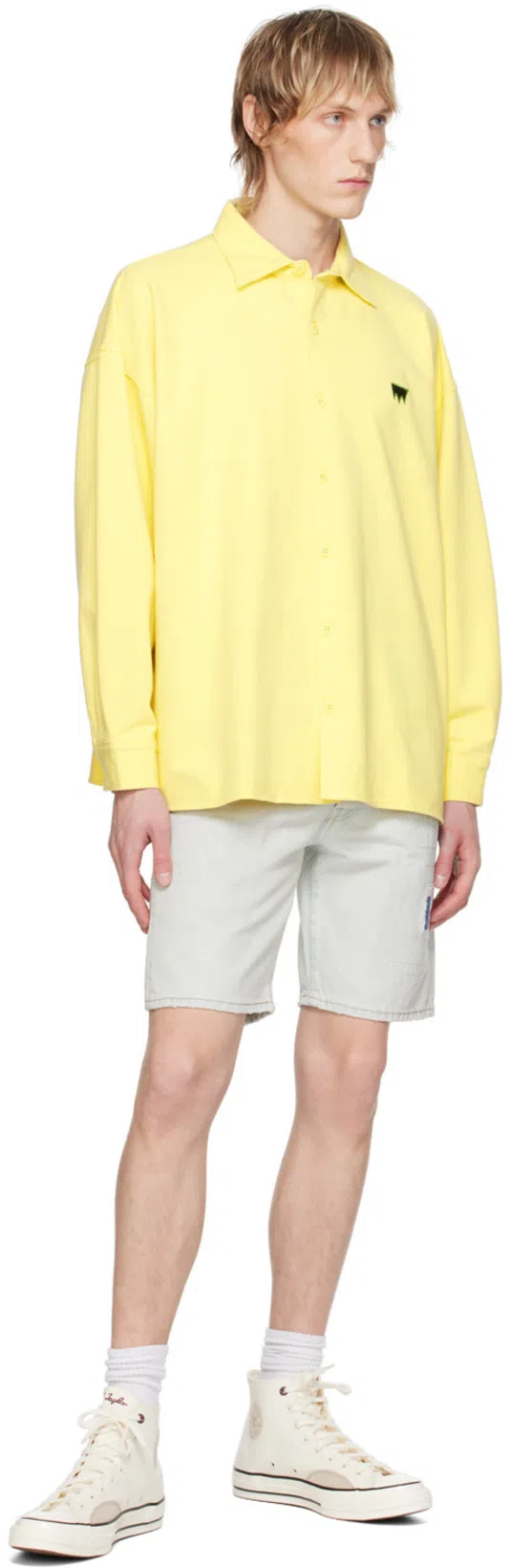 CONVERSE Logo Embroidered High Upper Board Shoes In White