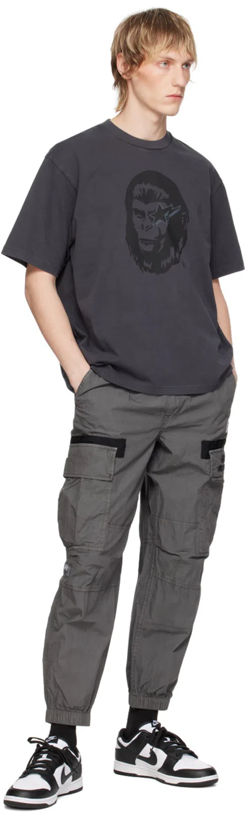 NIKE Dunk Low Retro Se Sneakers In Animal Print