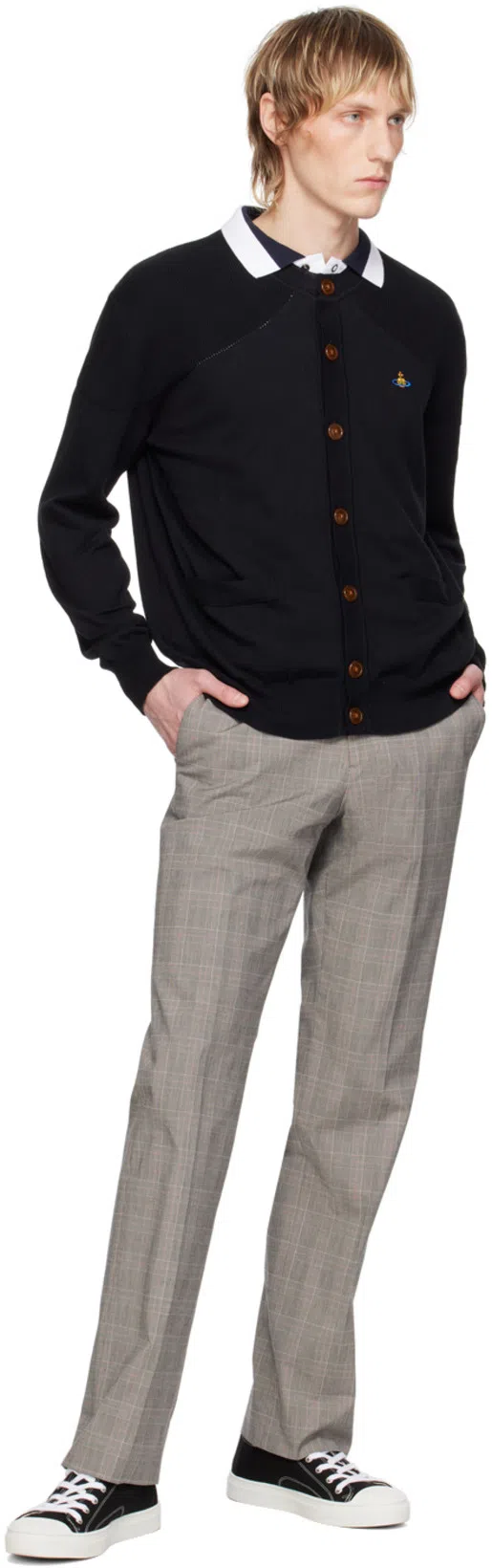 VIVIENNE WESTWOOD Low Top Canvas Plimsoll Cotton Canvas Black 11-45 Men