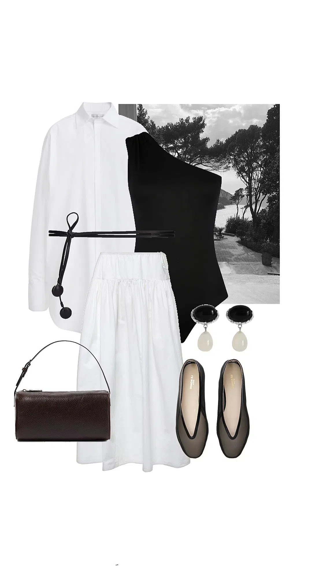 LE MONDE BERYL Luna Mesh Ballerina Flats In Black Glitter