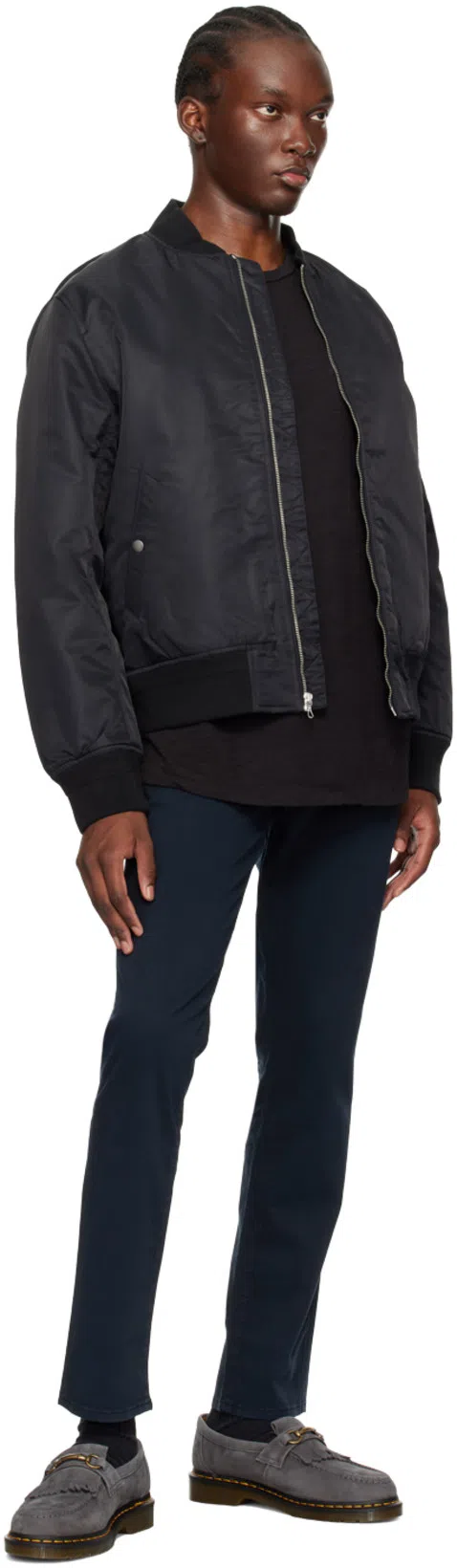 RAG & BONE Black Classic Flame T-shirt In Jetblk