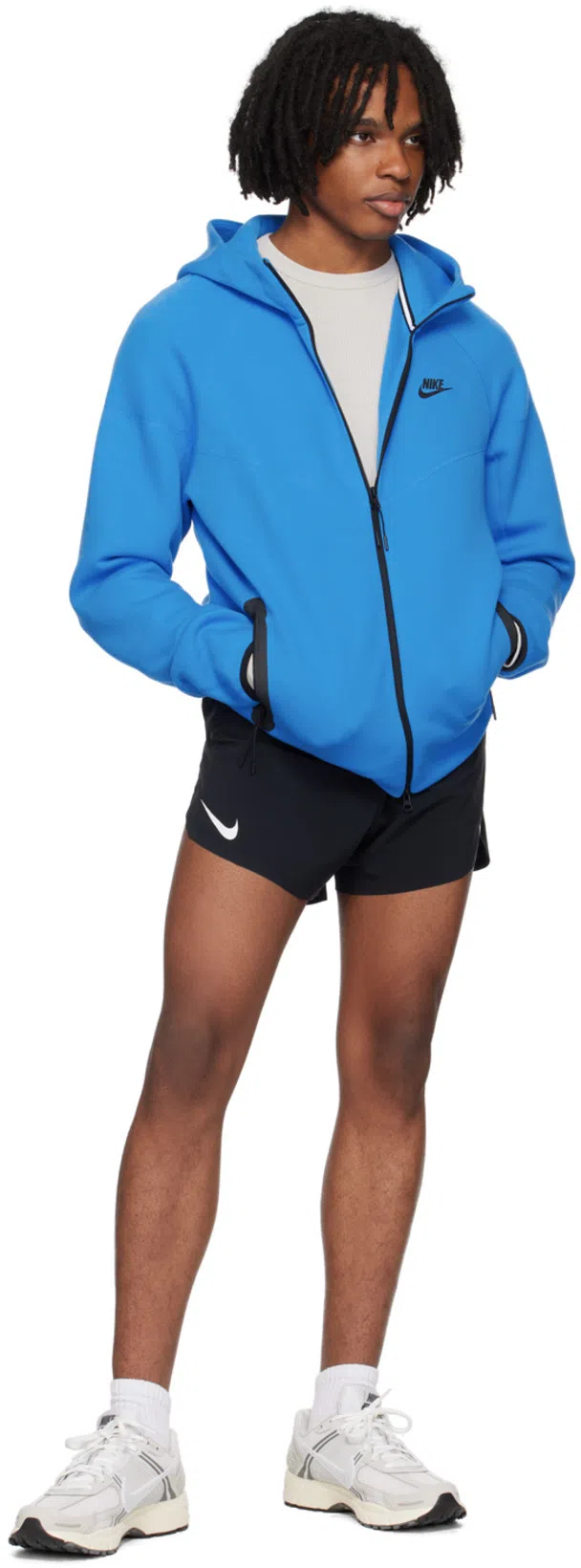 NIKE Air Zoom Vomero 5 Sneakers In White And Gray