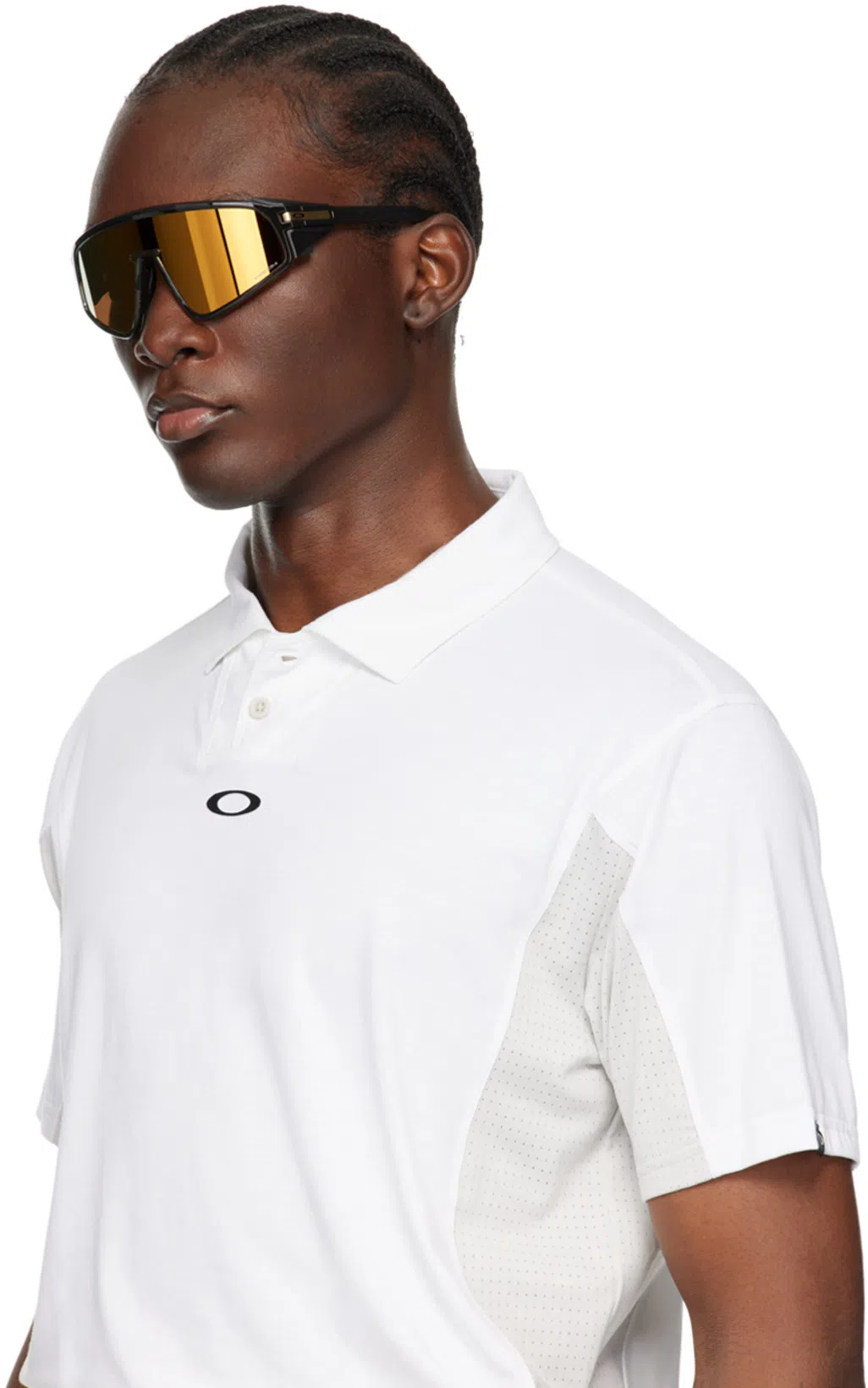 OAKLEY Latch Panel 35mm Polarized Rectangle Sunglasses In Grey Smoke