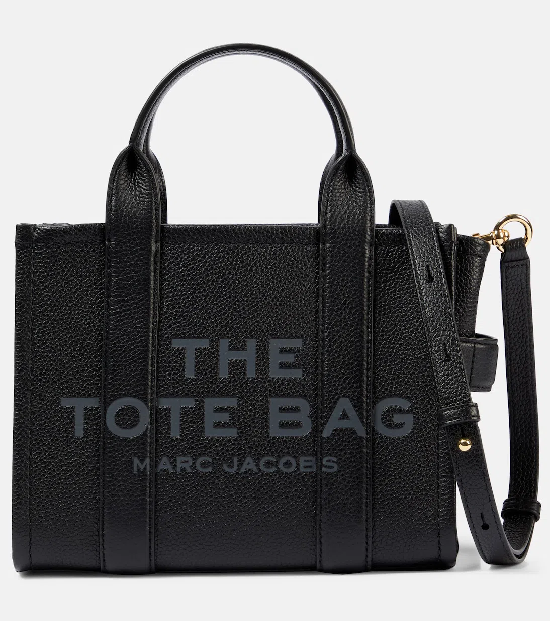 MARC JACOBS Black Calf Leather Bos Taurus Handbag In Yellow