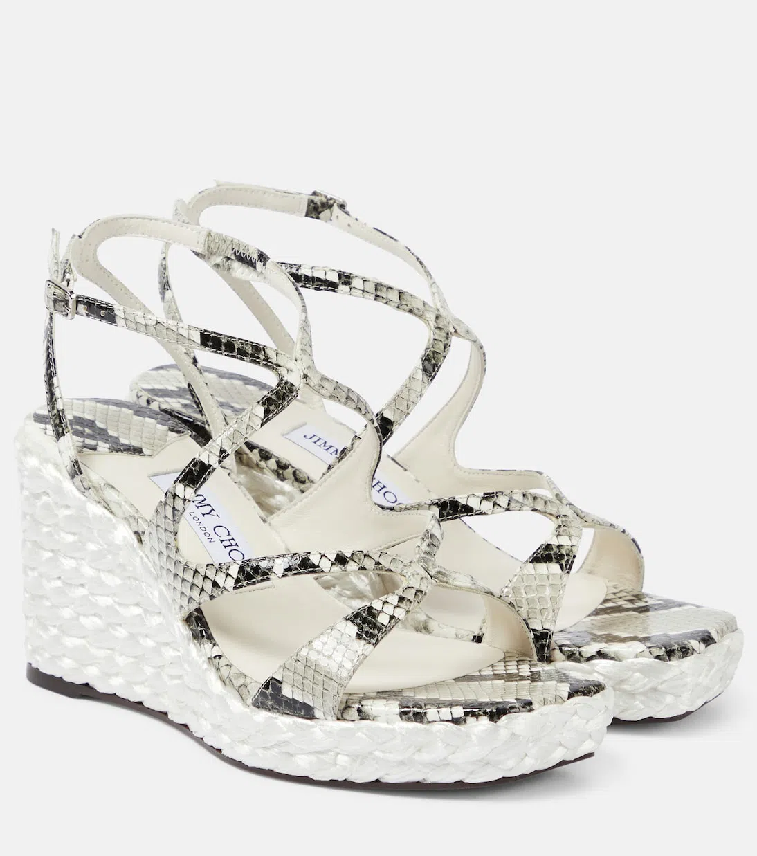 ALAÏA Asym Belt Dress In Poplin In White