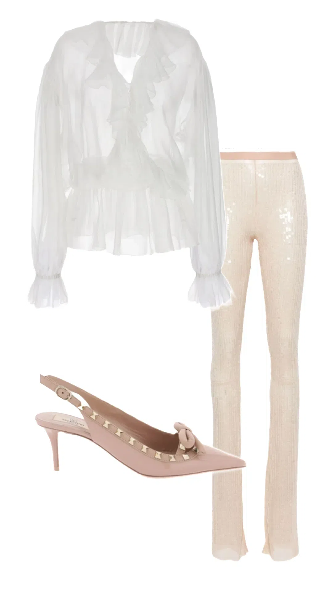 VALENTINO GARAVANI Rockstud Slingback Pumps In Multicolor