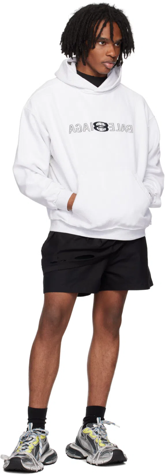 BALENCIAGA 3xl Chunky Mesh Sneakers In Blue